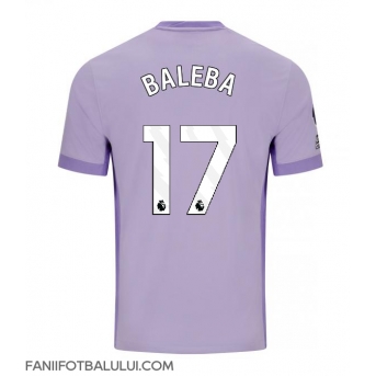 Brighton Carlos Baleba #17 Tricou Fotbal Replică 2025-26 Barbati Deplasare